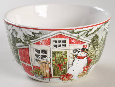Snowman's Farmhouse Individual Ice Cream Dish