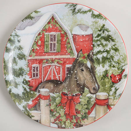 Homestead Christmas Salad/Dessert Plate