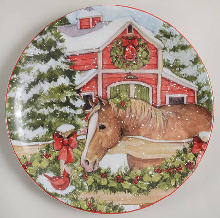 Homestead Christmas Salad/Dessert Plate
