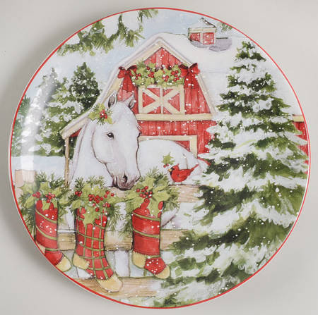 Homestead Christmas Salad/Dessert Plate