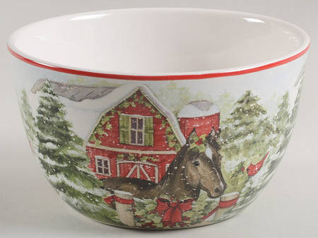 Homestead Christmas Individual Ice Cream Dish