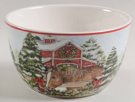Homestead Christmas Individual Ice Cream Dish