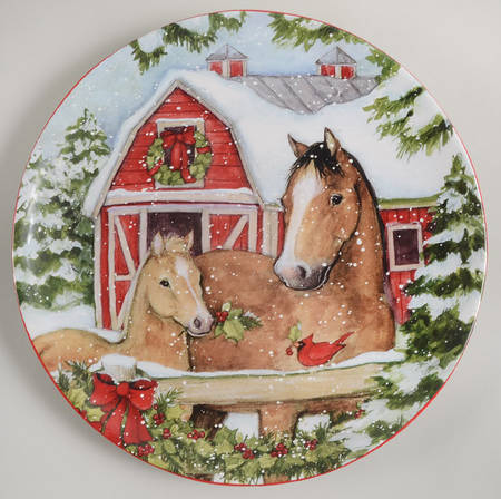 Homestead Christmas Dinner Plate
