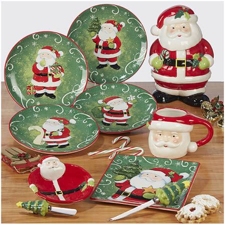 Holiday Magic Santa Salad/Dessert Plate