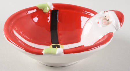 Holiday Magic Santa Figural Dip Bowl (Dip & Spreader)