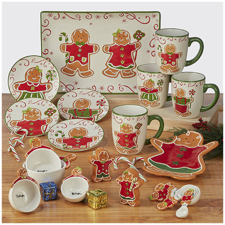 Holiday Magic Gingerbread 14" Rectangular Serving Platter