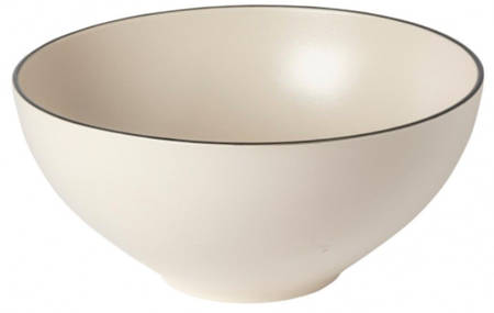 Augusta Natural (Black Trim) 11" Round Serving Bowl