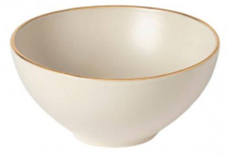 Augusta Natural (Gold Trim) Soup/Cereal Bowl