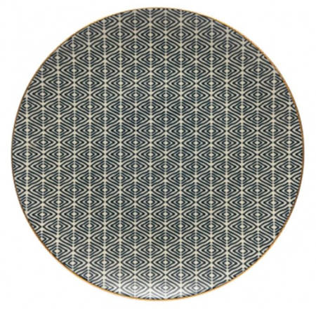 Augusta Diamond Weave (Gold Trim) by Costa Nova China