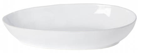 Livia White 14" Oval Baker
