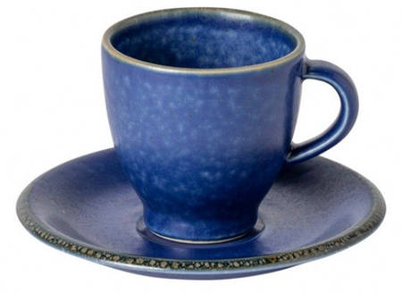 Positano Blue Footed Demitasse Cup & Saucer Set