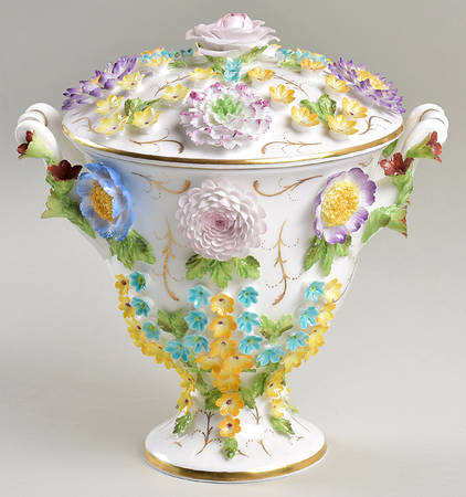 Coalbrookedale Multicolor Medium Covered Jar & Lid