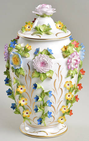 Coalbrookedale Multicolor Large Covered Jar & Lid