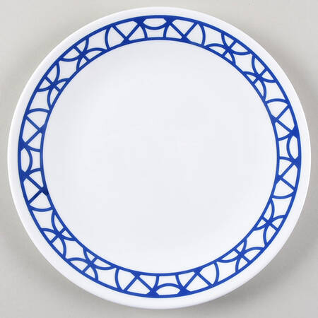 Cobalt Circles Luncheon Plate