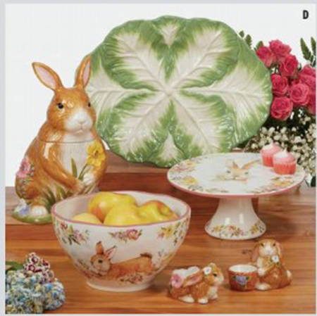 Easter Garden Figural Cookie Jar & Lid