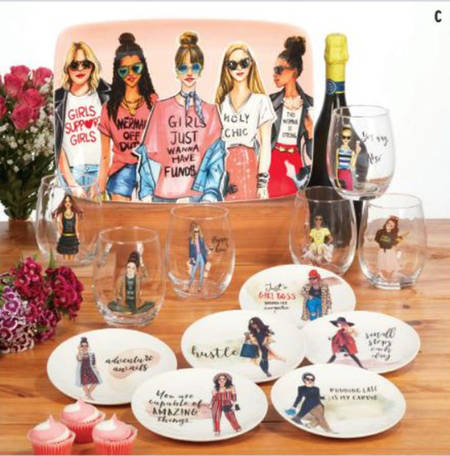 Girlfriends Canape Plate