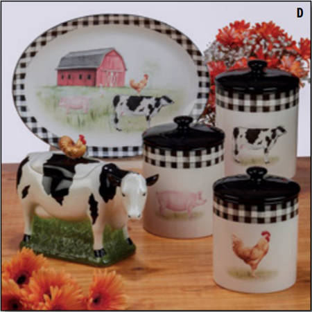 On the Farm Figural Cookie Jar & Lid
