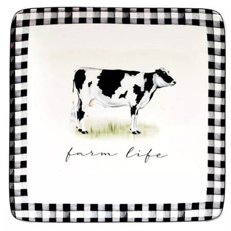 On the Farm Square Canape Plate