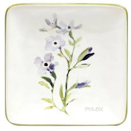 Fresh Herbs (Susan Winget) Square Canape Plate