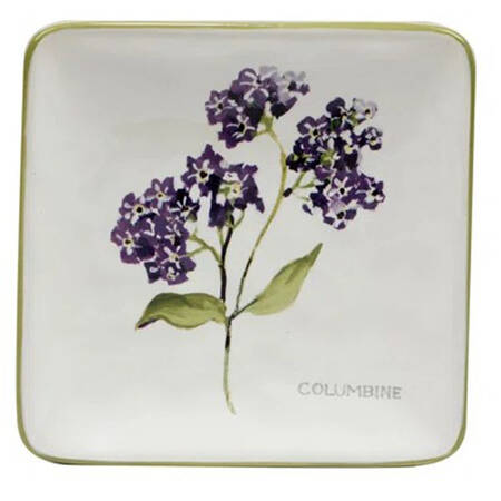 Fresh Herbs (Susan Winget) Square Canape Plate