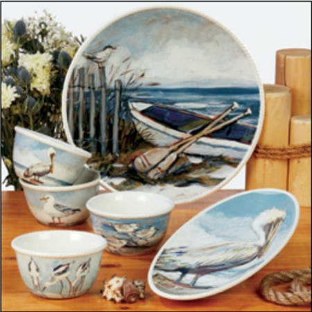 Shore Birds 13" Chop Plate (Round Platter)