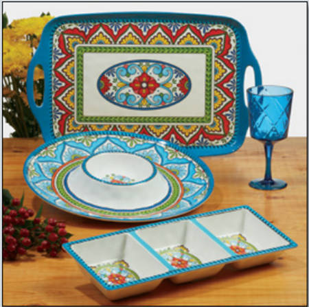 Seville (Melamine) 19" Rectangular Handled Tray