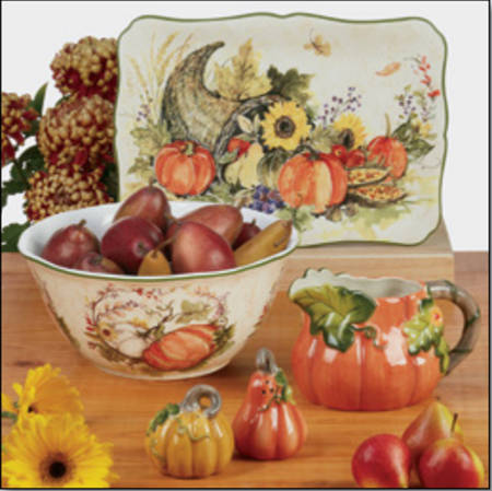 Harvest Morning 11" Round Deep Bowl