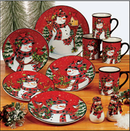 Christmas Lodge Snowman by Certified International