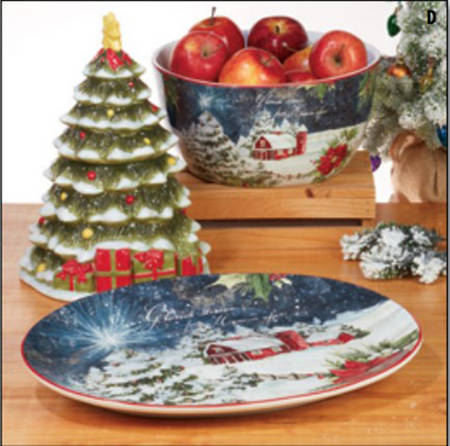 Silent Night Figural Cookie Jar & Lid