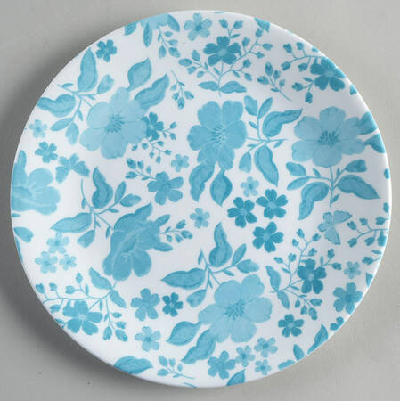 Evie Teal Salad Plate