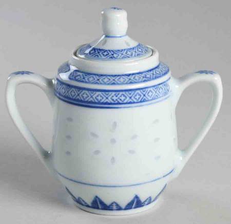 Rice Flower Sugar Bowl & Lid by Tienshan
