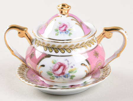 Victoria's Garden Toy Sugar Bowl & Lid
