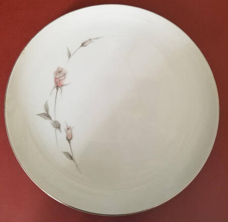 Crown Rose Dinner Plate