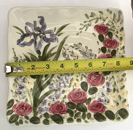 Heavenly Garden Square Salad Plate
