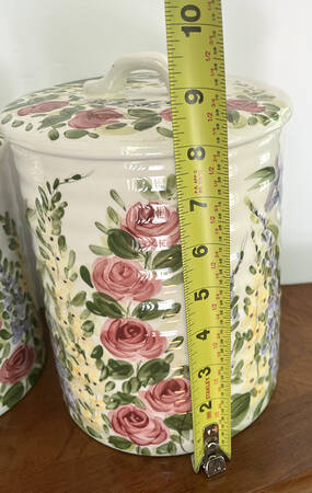Heavenly Garden Extra Large Canister & Lid