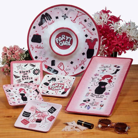 Divas on the Loose Square Canape Plate