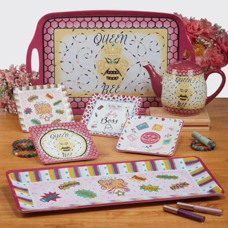 Lady Boss Square Canape Plate