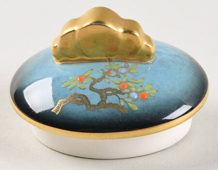 Bleu Royal (Pagoda) Lid for Sugar Bowl