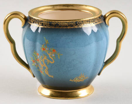 Bleu Royal (Pagoda) Sugar Bowl No Lid