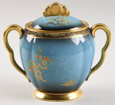 Bleu Royal (Pagoda) Sugar Bowl & Lid