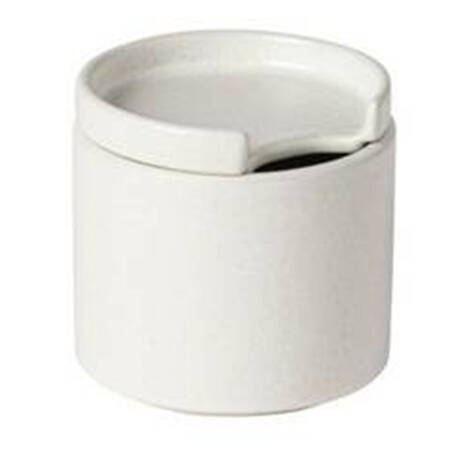Redonda White Sugar Bowl & Lid
