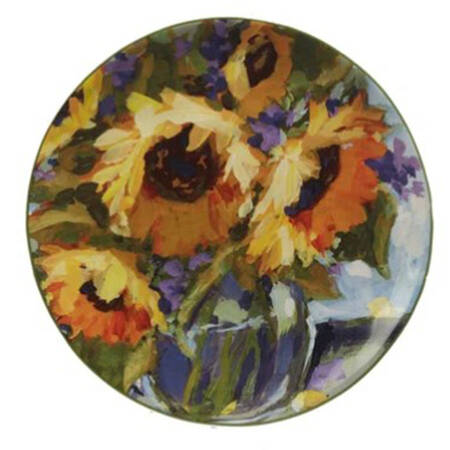 Sunflower Bouquet Salad/Dessert Plate