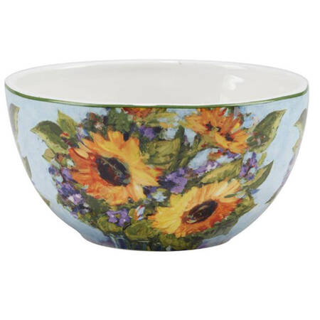 Sunflower Bouquet Individual Ice Cream/Dip Bowl