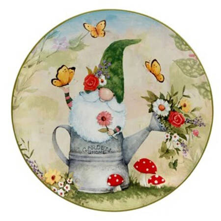 Garden Gnomes Salad/Dessert Plate