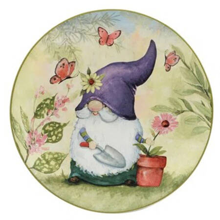 Garden Gnomes Salad/Dessert Plate
