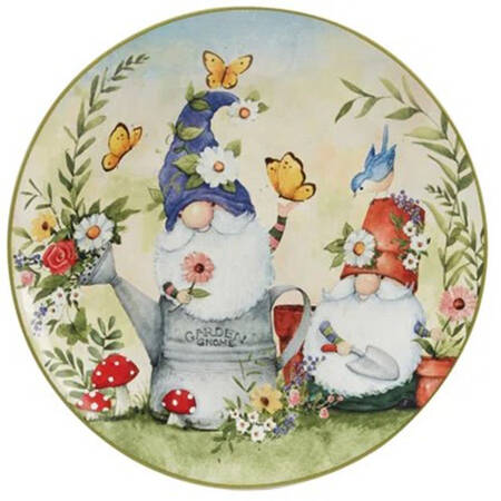 Garden Gnomes Dinner Plate