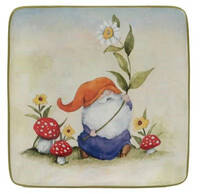 Garden Gnomes Canape Plate