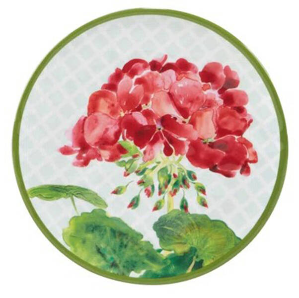 Geraniums (Melamine) Salad/Dessert Plate