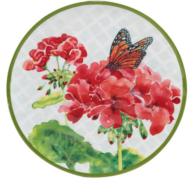 Geraniums (Melamine) by Certified International