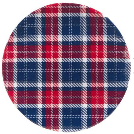 Patriotic Plaid (Melamine) Salad/Dessert Plate